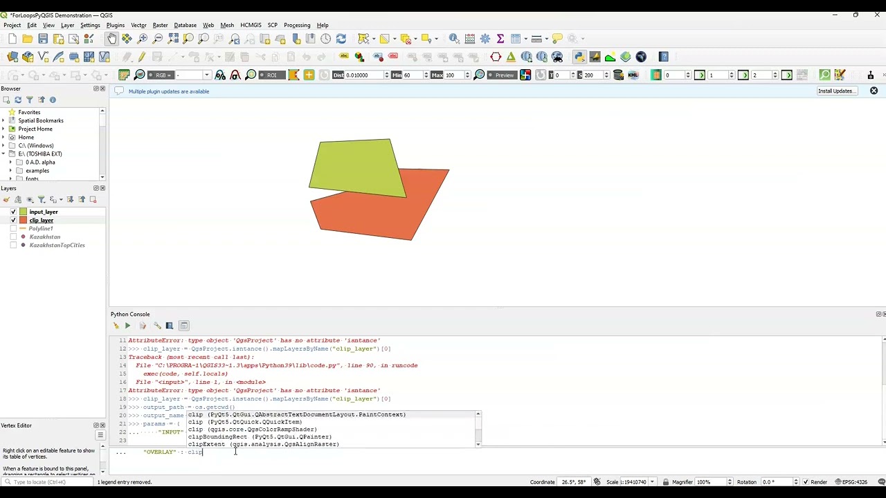 QGIS  - Integrating Python Part 4  - Automating Clip Layers