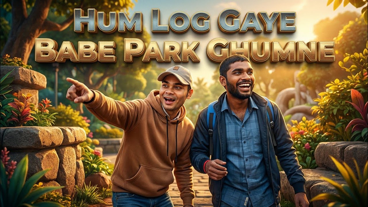 Hum Log Gaye Babe Park Ghumne Aur Chadna Pada phad 😭 