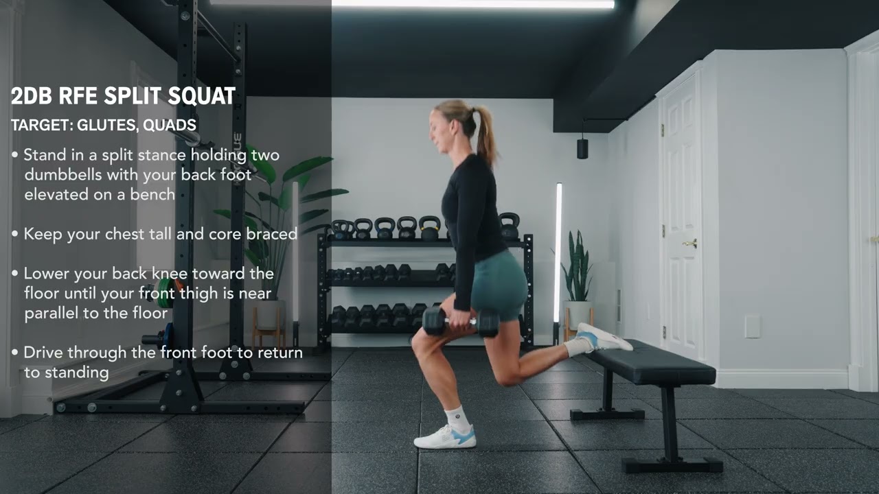 2DB RFE Split Squat