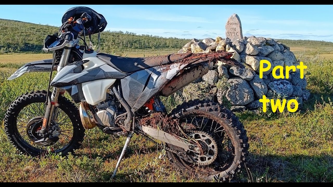 Riding On A Very Old Road Trail From Kautokeino Norway  Which Goes To Finland And Sweden.  Part Two