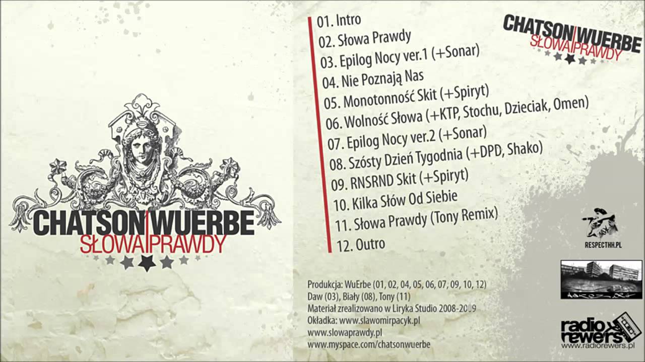 Chatson/WuErbe - Kilka Sł&oacute;w Od Siebie (Prod.WuErbe) - SŁOWA PRAWDY 2009