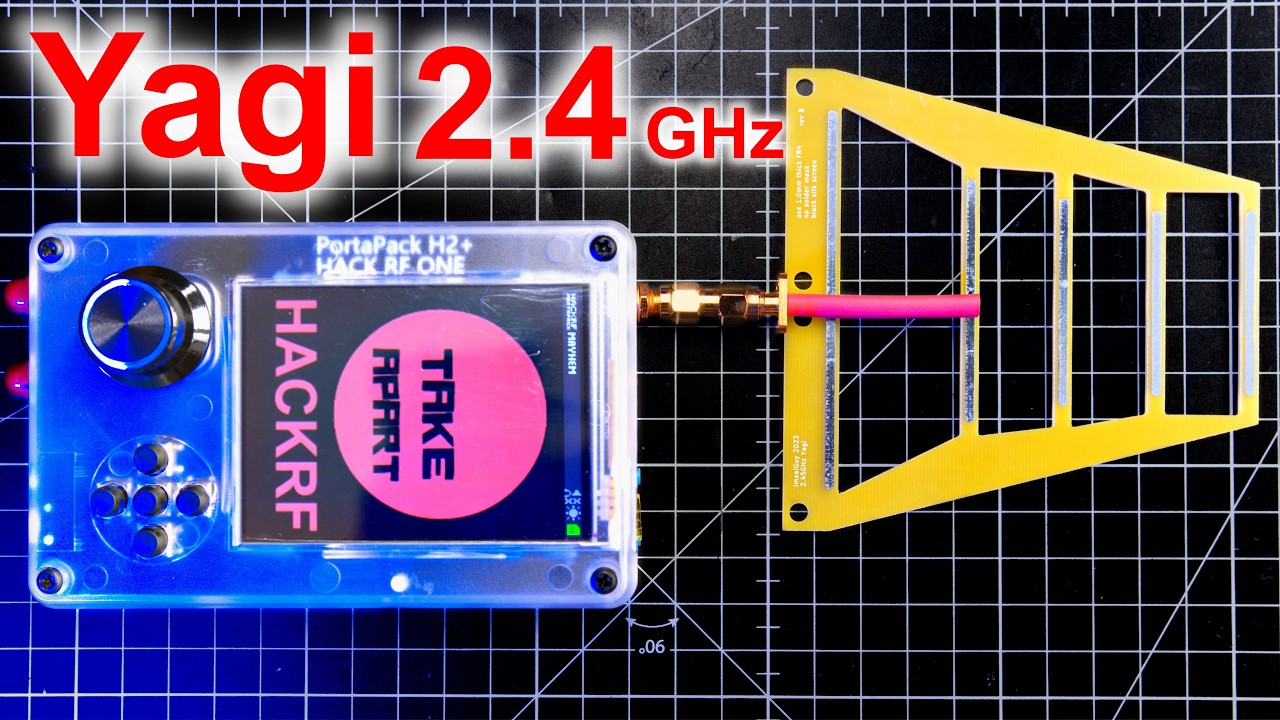 Антенна PCB Yagi 2,4 ГГц для Wi-Fi, Bluetooth, HackRF...