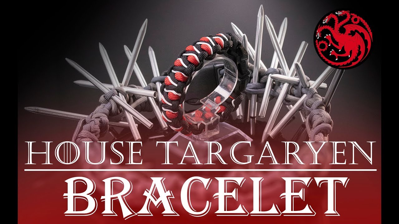 Game of Thrones House Targaryen Themed Paracord Bracelet—Solomon's Dragon