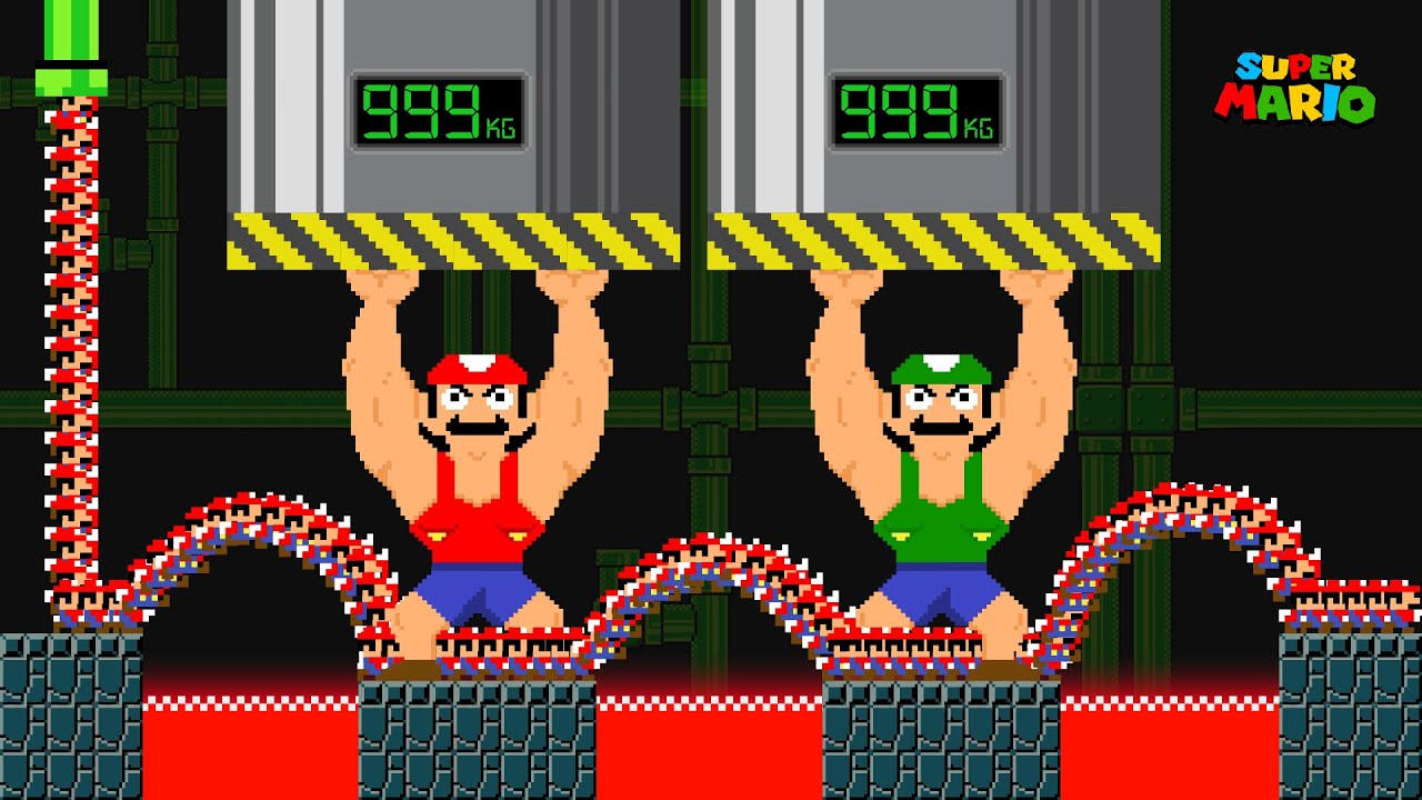 Mario March Madness  Muscle Mario and 9999 Tiny Mario Calamity!