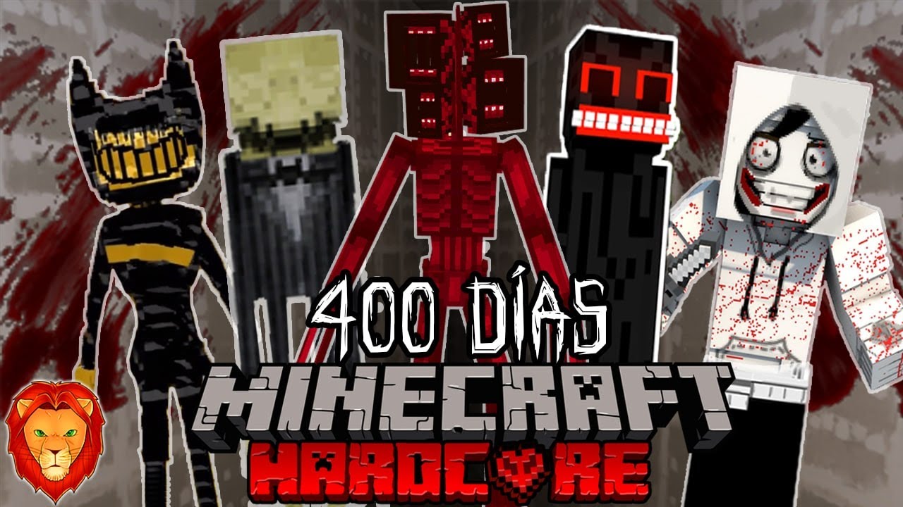 SOBREVIVÍ 400 días en un Apocalipsis de CREEPYPASTAS en Minecraft HARDCORE y esto es lo que sucedió
