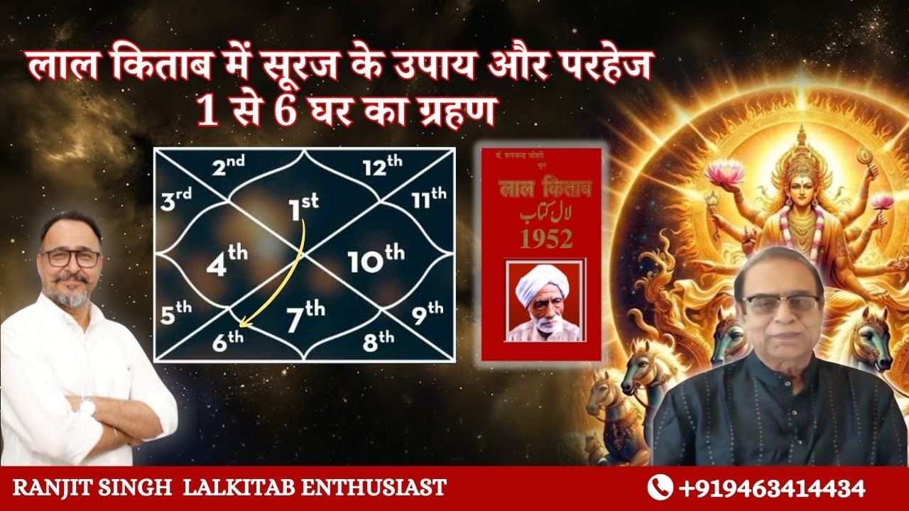 🌞 लाल किताब में सूरज के उपाय और परहेज | 1 से 6 घर में सूर्य का प्रभाव 🌞