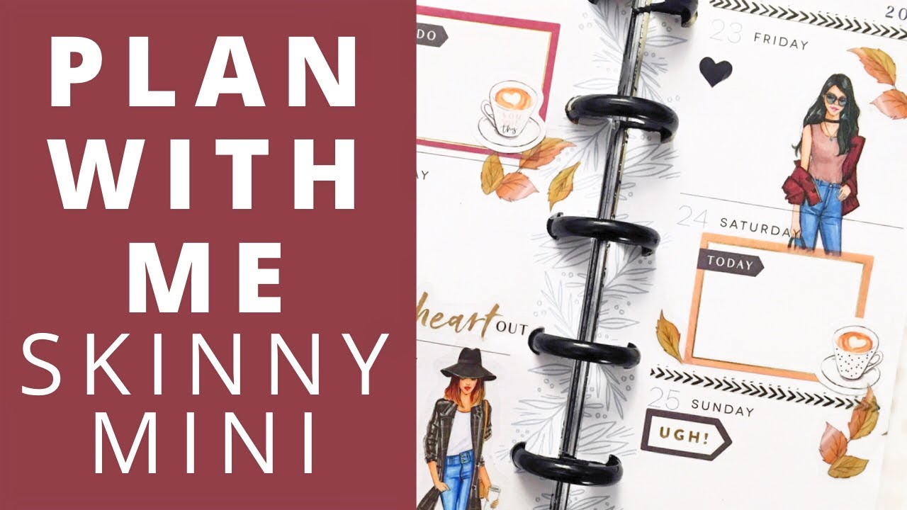 PLAN WITH ME | SKINNY MINI Happy Planner | Rongrong | October 19-25, 2020