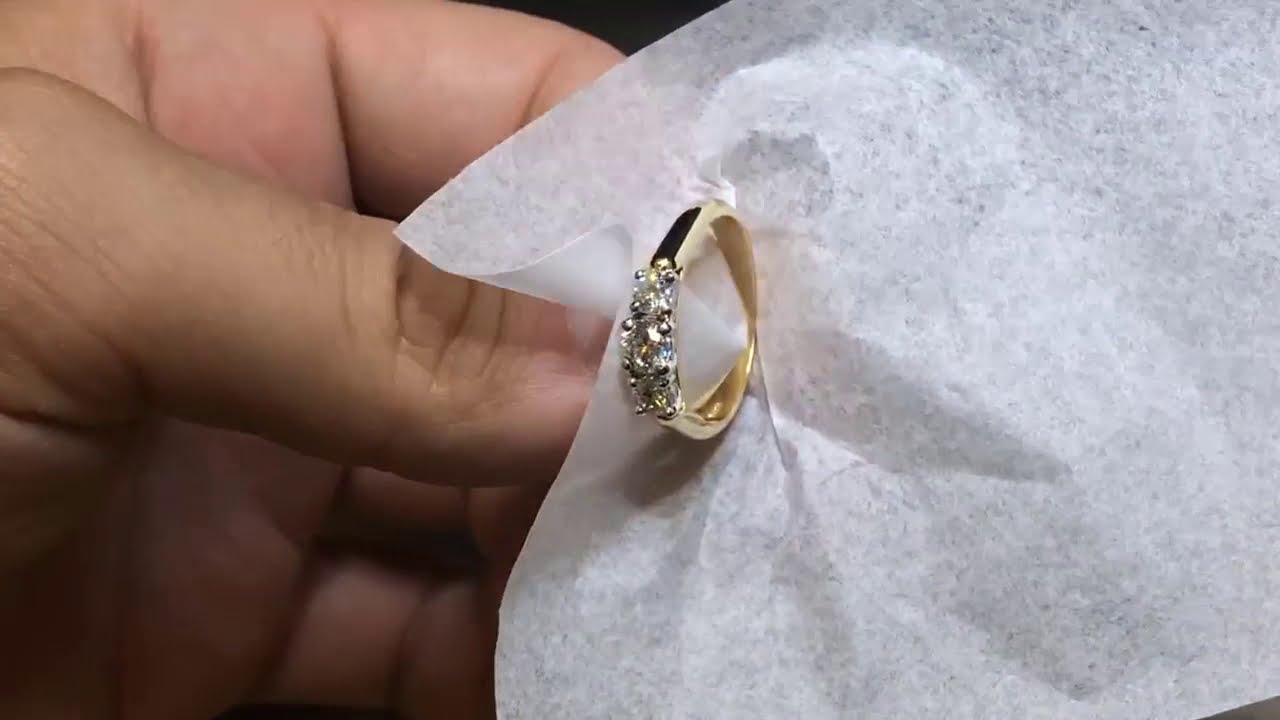 Welding A Trinity Diamond Engagement Ring