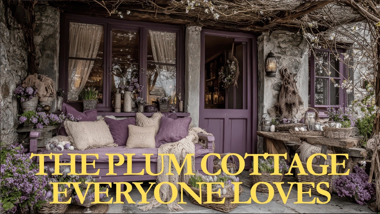The Dusty Plum Easter Cottage Everyone Falls in Love With | Nostalgic Vintage Spring Home Decor