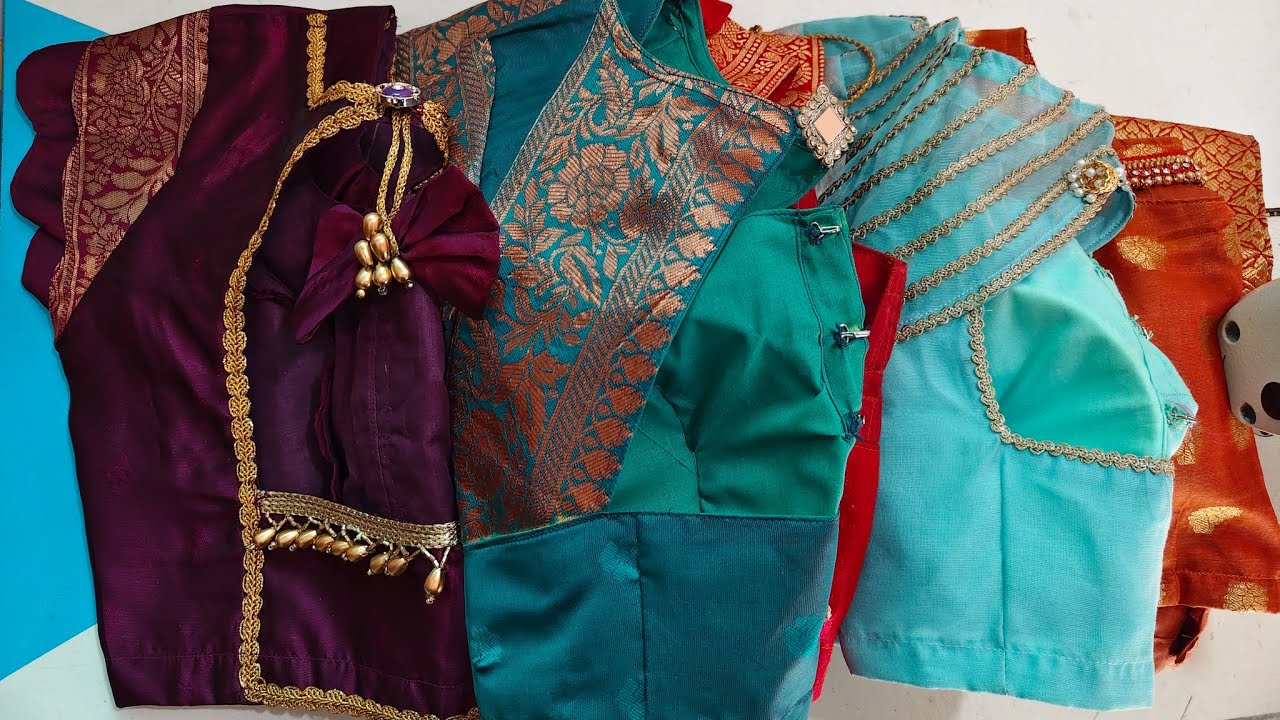 Boat Neck Blouse ची कमाल डिझाईन आयडियाज”ll Blouse Collection ll #boatnecjblousecillection