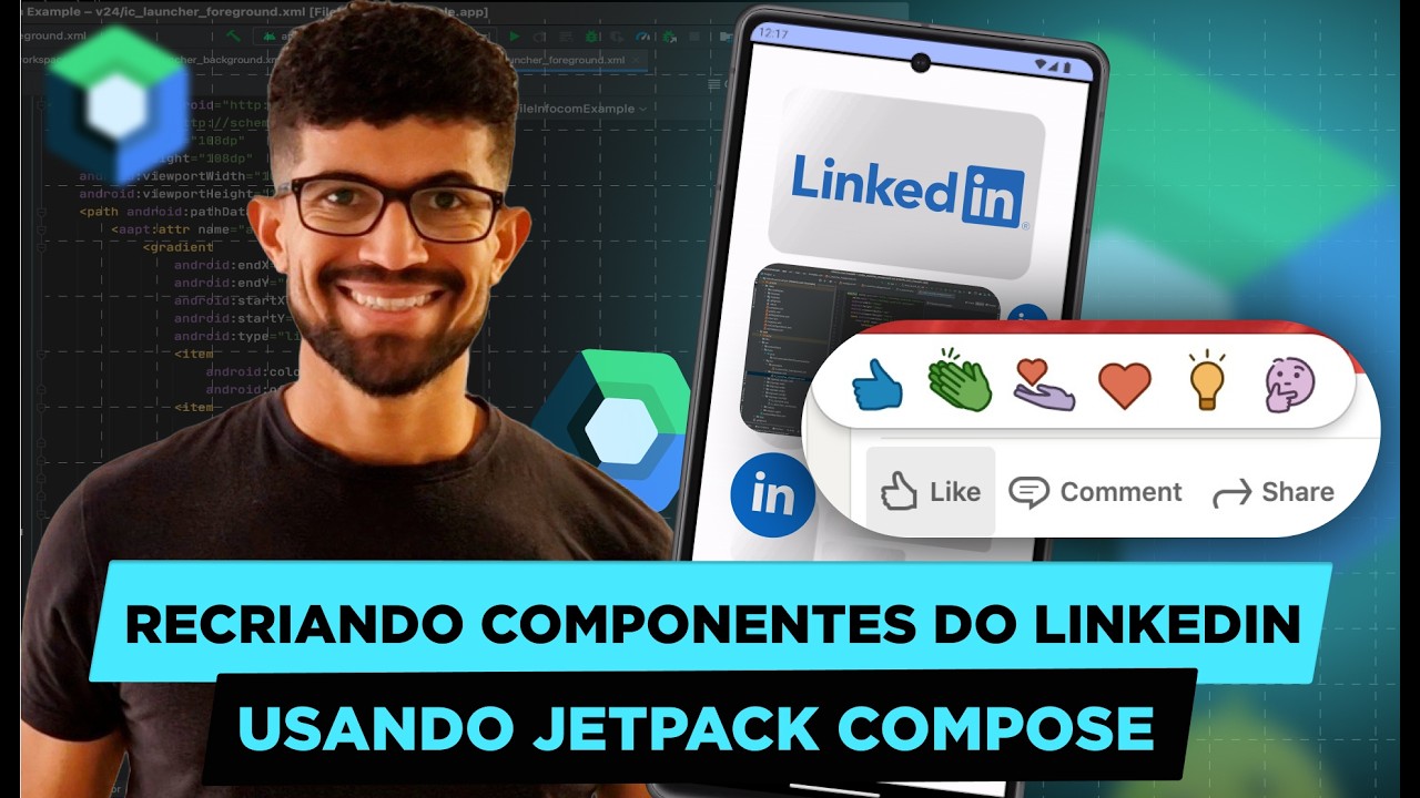 Recriando o componente de Reactions do LinkedIn com Jetpack Compose