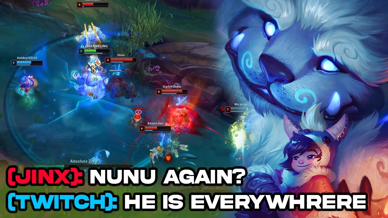 NUNU is EVERYWHERE (ganking everything all the time)