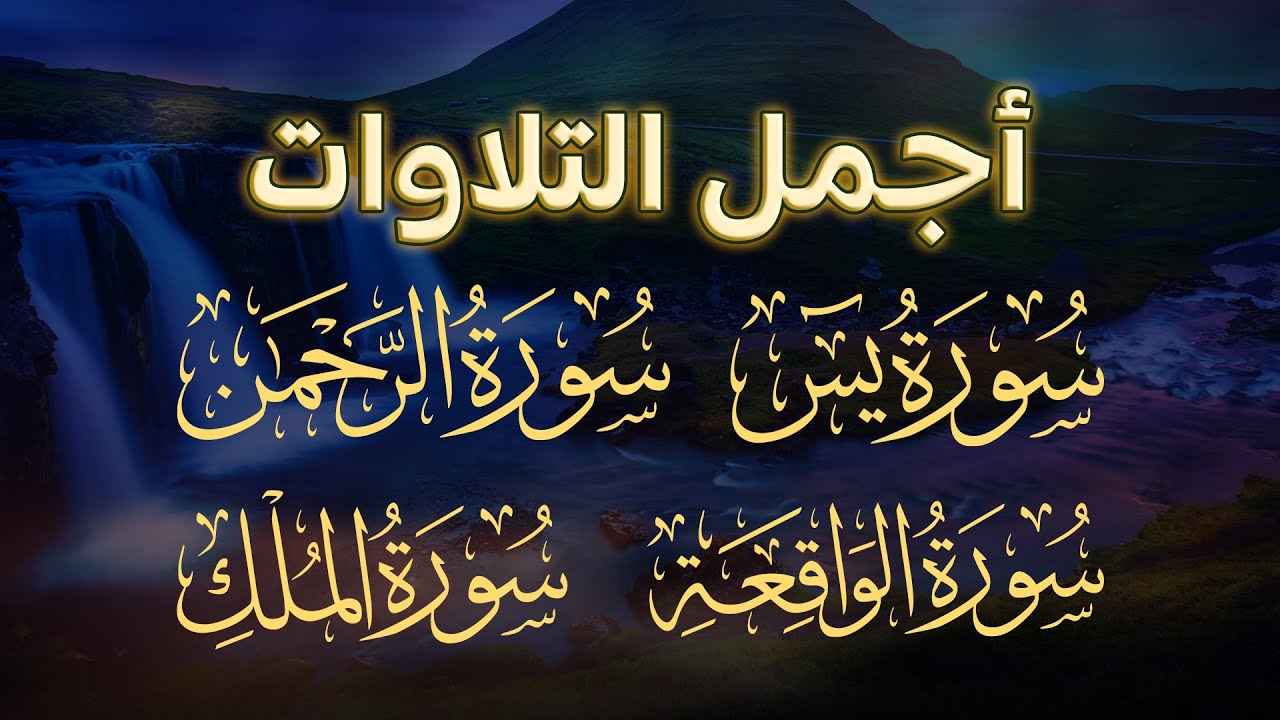 أجمل التلاوات سور (يس - الرحمن - الواقعة - الملك) بصوت القارئ عبد الله موسى