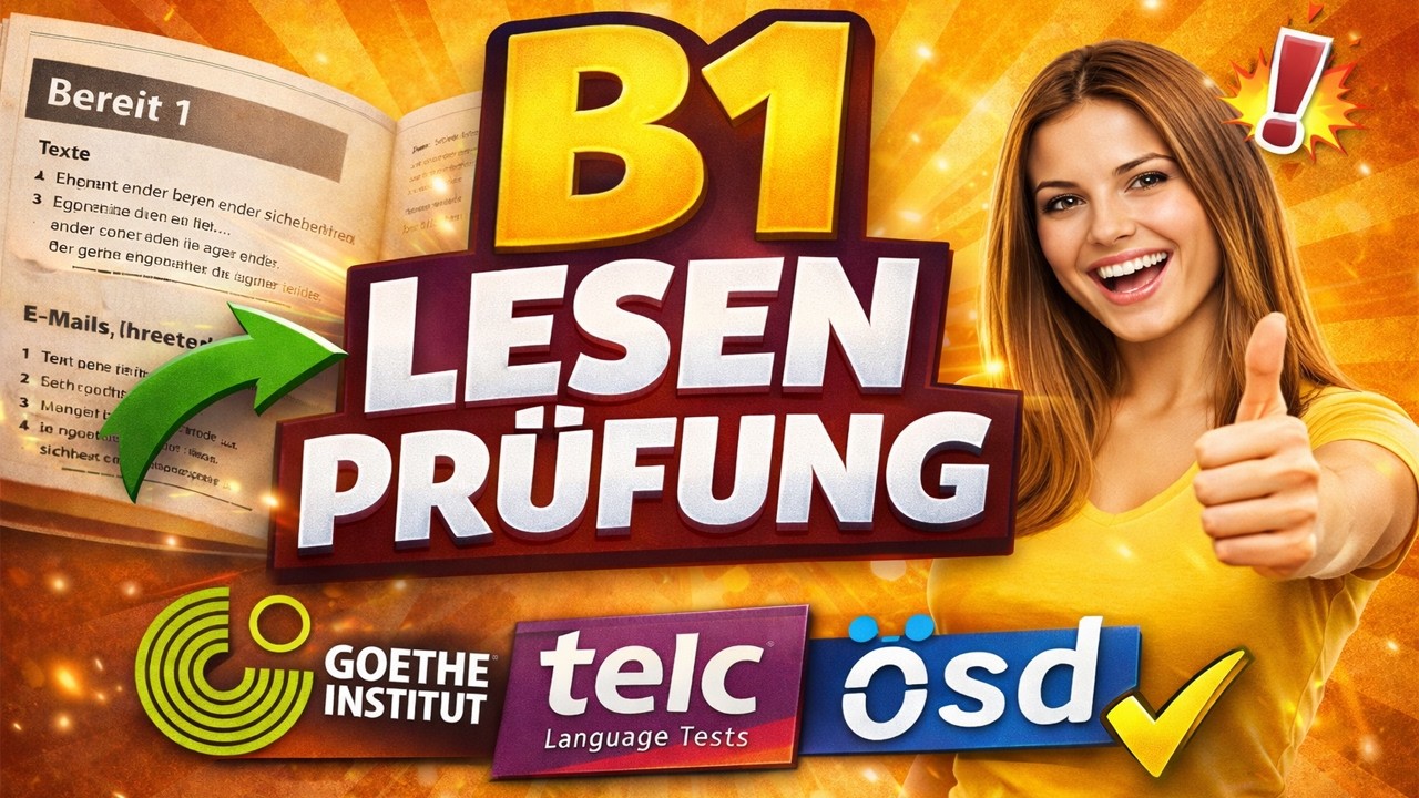 Nach Spanien-B1 Prüfung-Lesen Übungssatz-G.A.S.T DTZ 2026TEST #deutschlernen#deutschland#learngerman