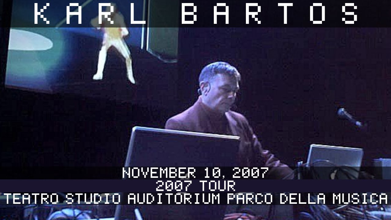 Karl Bartos Live 11/10/2007 Auditorium Parco Della Musica Teatro Studio Rome