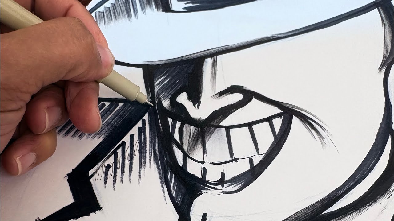 Drawing the mask (Jim Carrey) In markers!