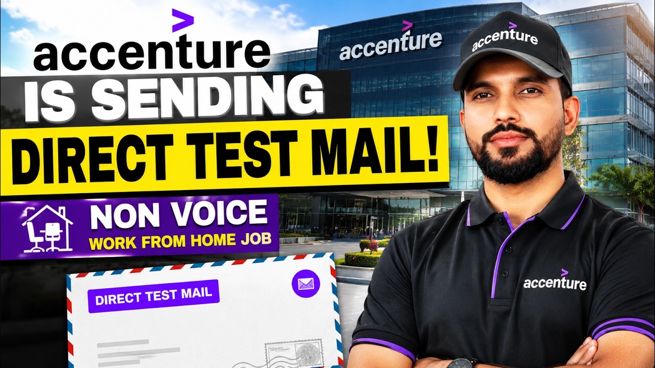 🔥 Accenture Is Sending Direct Test Mail | Non Voice Work From Home Job | Freshers Apply Now 🚀