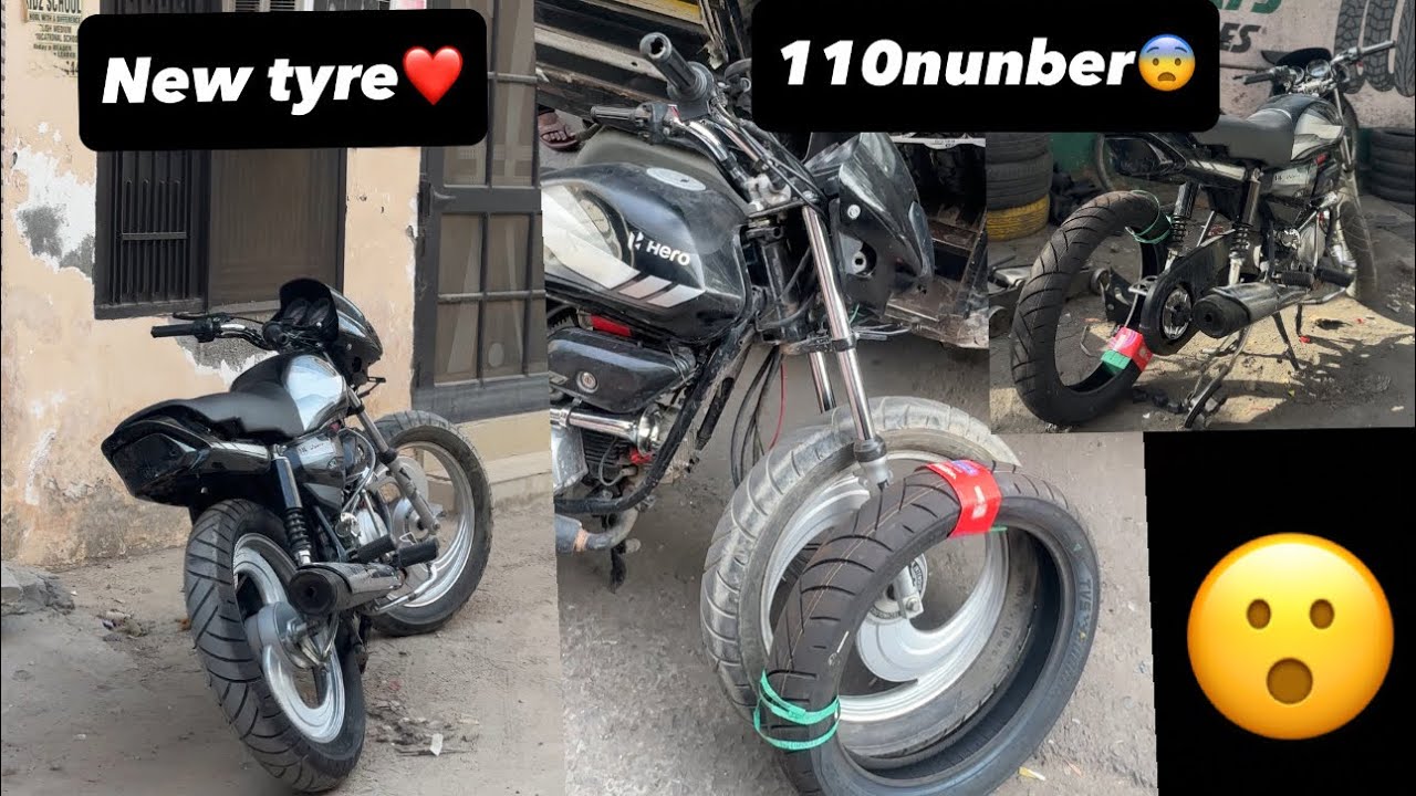 New tyre❤️|| 110 number 😳|| price ?||#dailyvlog