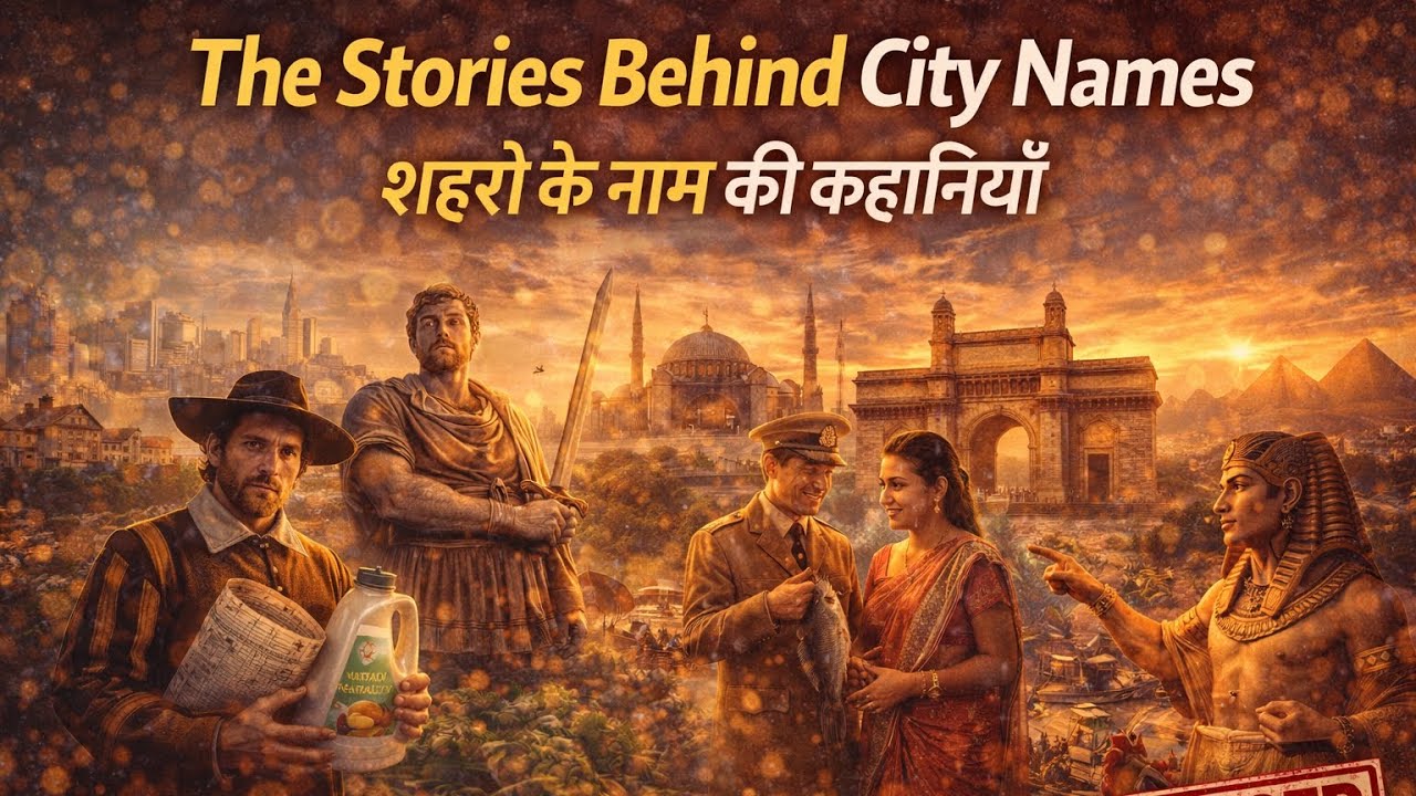 The Stories Behind City Names 🤔😱 शहरों के नाम की कहानियाँ 🧐👍🏻🙏🏻