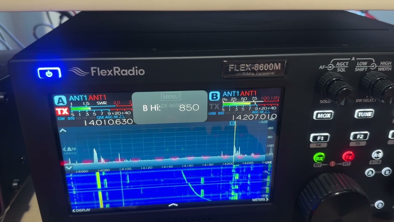 FlexRadio 8600M - SSB bandwidth test