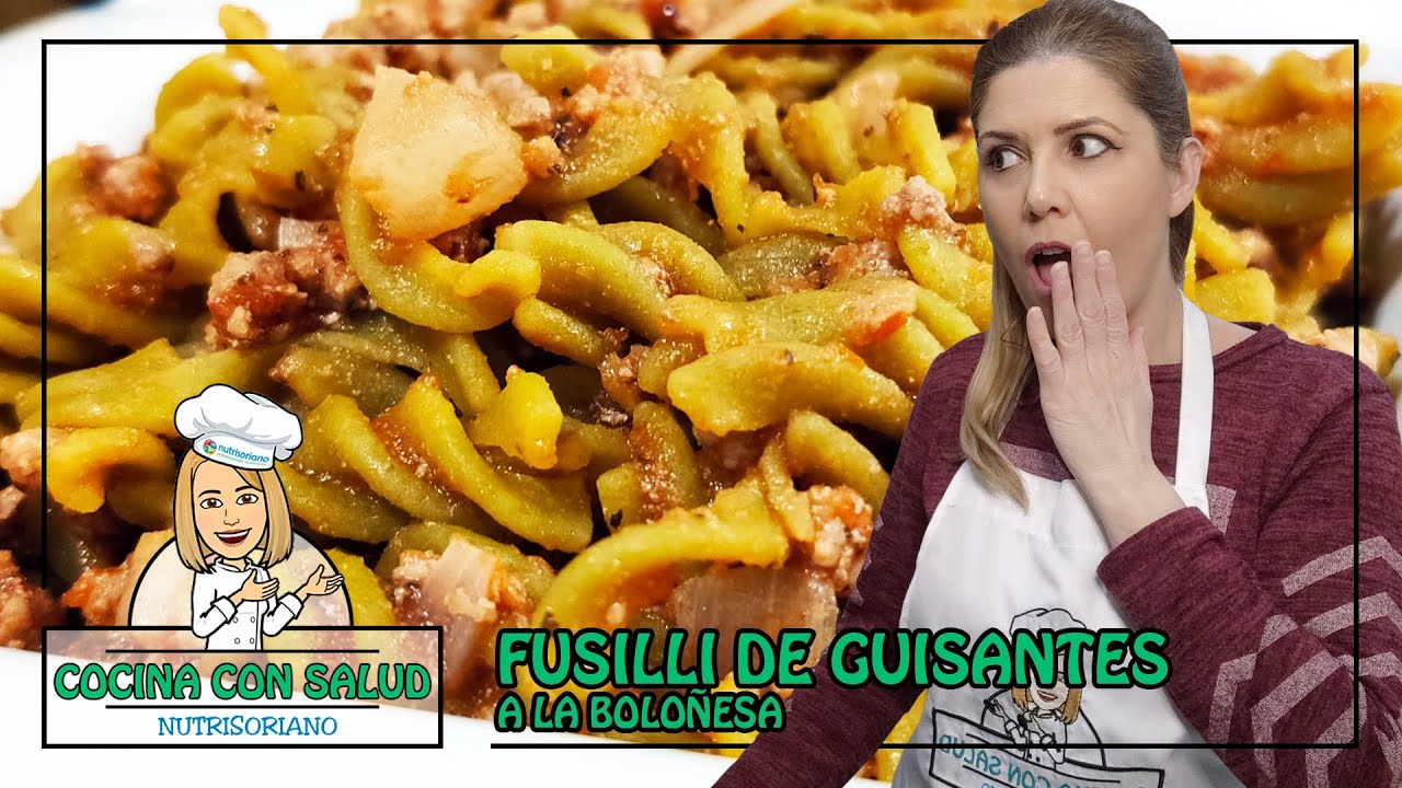 FUSILLI DE GUISANTES | Preparado con SALSA BOLOÑESA