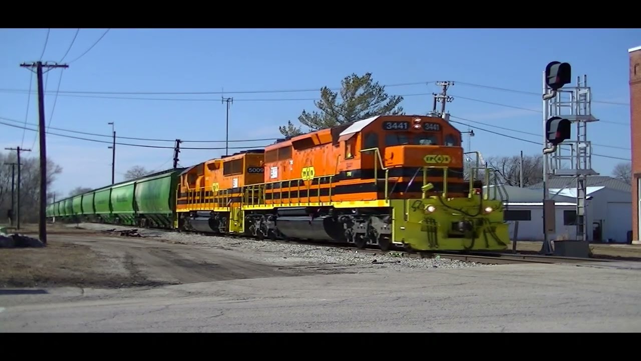 Toledo, Peoria & Western 3441 EMD SD40-2 + 5009 EMD GP50 Revenue Freight 2/23/20