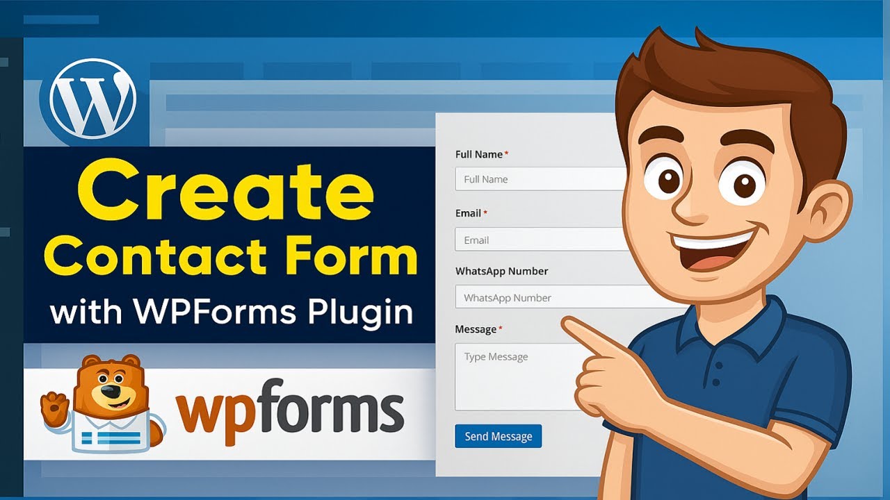How to Use WPforms in WordPress &ndash; WordPress Course for Beginners in Hindi Urdu