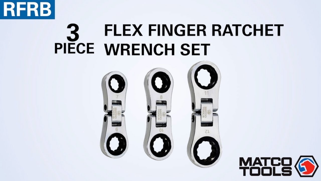 MATCO TOOLS 3 PIECE METRIC FLEX FINGER RATCHET WRENCH SET! TOOL TIME THURSDAY!