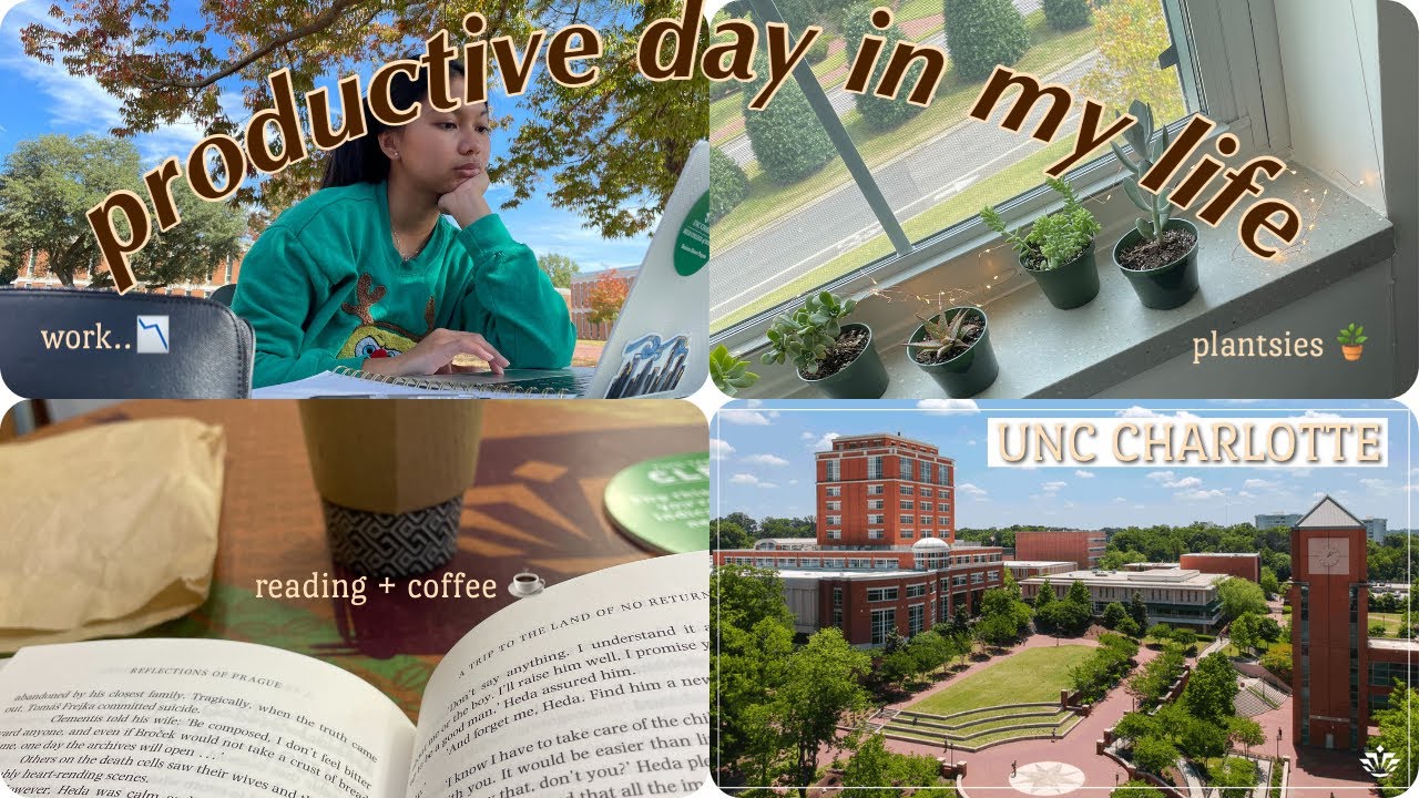 productive day in my life | unc charlotte, work out, pilates, breakfast, club meetings
