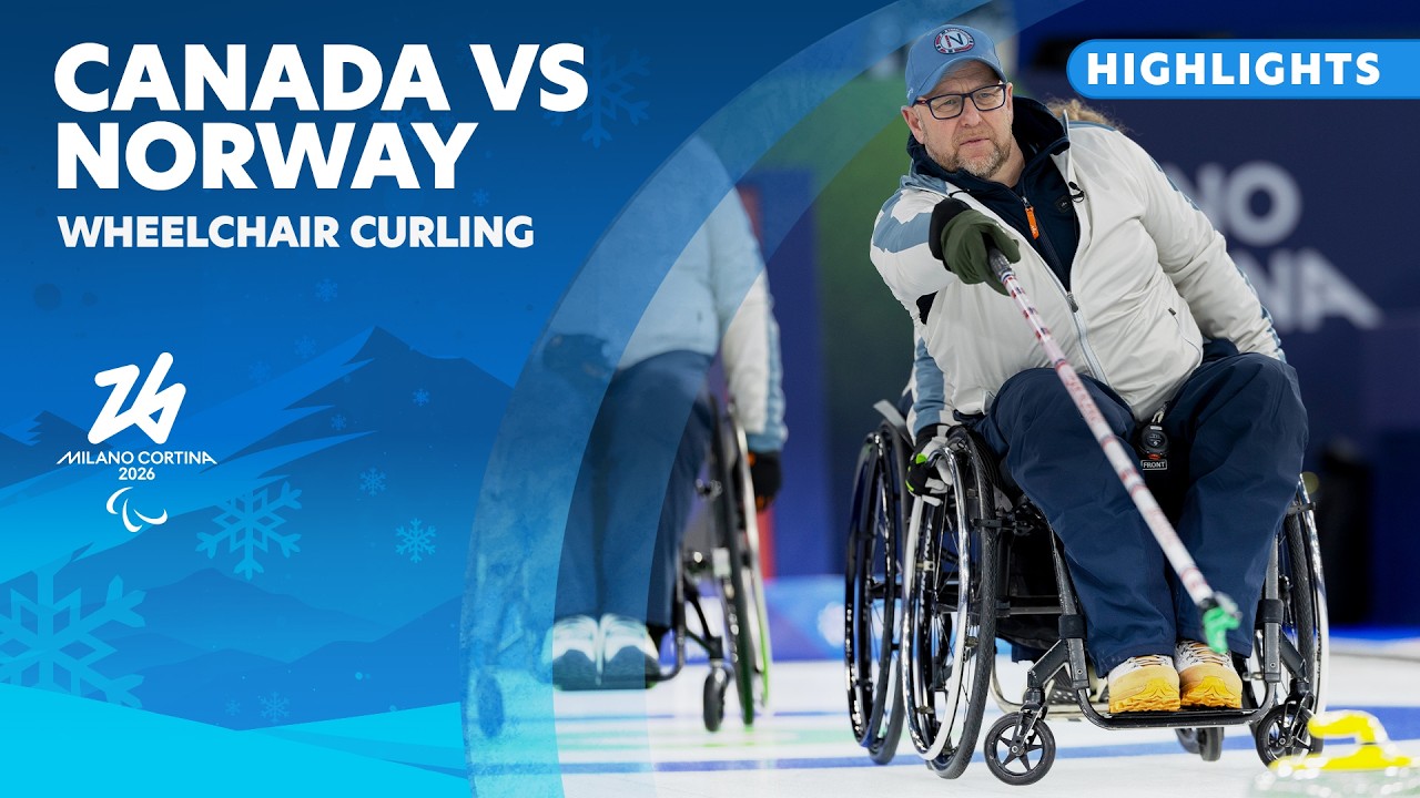 Обзор матча Канада 🇨🇦 против Норвегии 🇳🇴 в смешанном командном турнире по керлингу на колясках | ...