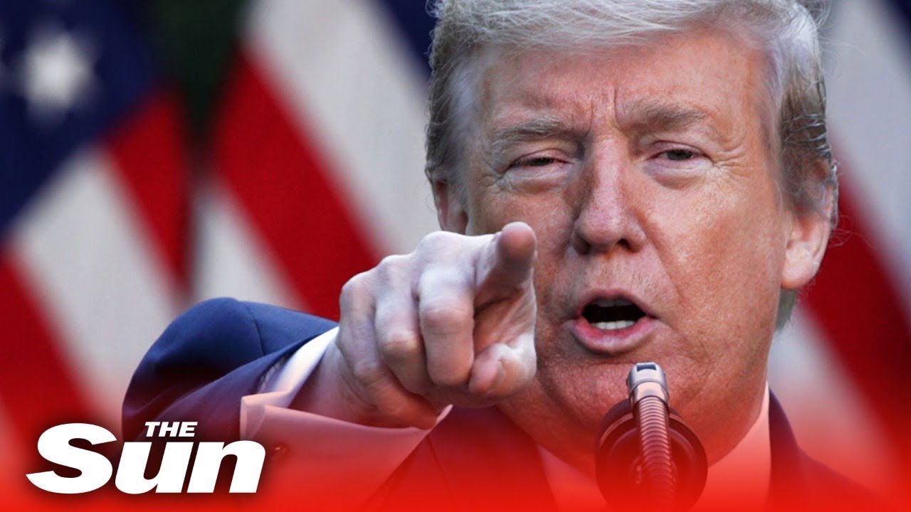 President Donald Trump and US task force COVID-19 daily briefing