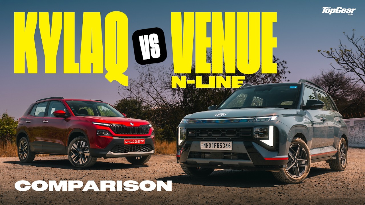 Hyundai Venue N-Line vs Skoda Kylaq - Small Enthusiast SUV King | TopGear India