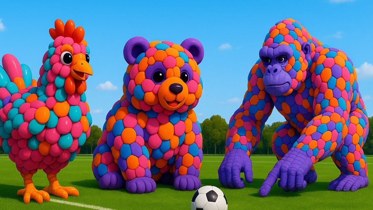The mascot vibrato assistant panda placed on the football field is popular, co-produced,and creative