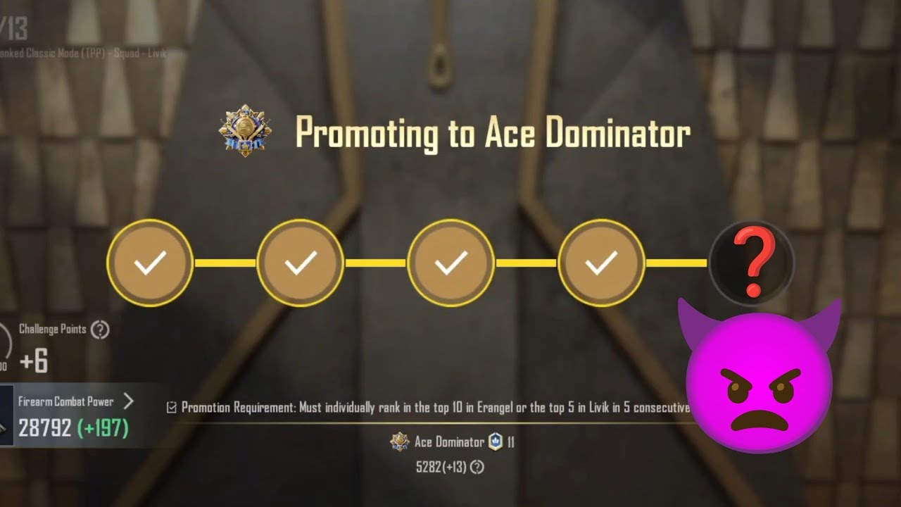 Aes  😈DOMINATOR🥺 4 complete 5???  PROMOTION MATCH  😈