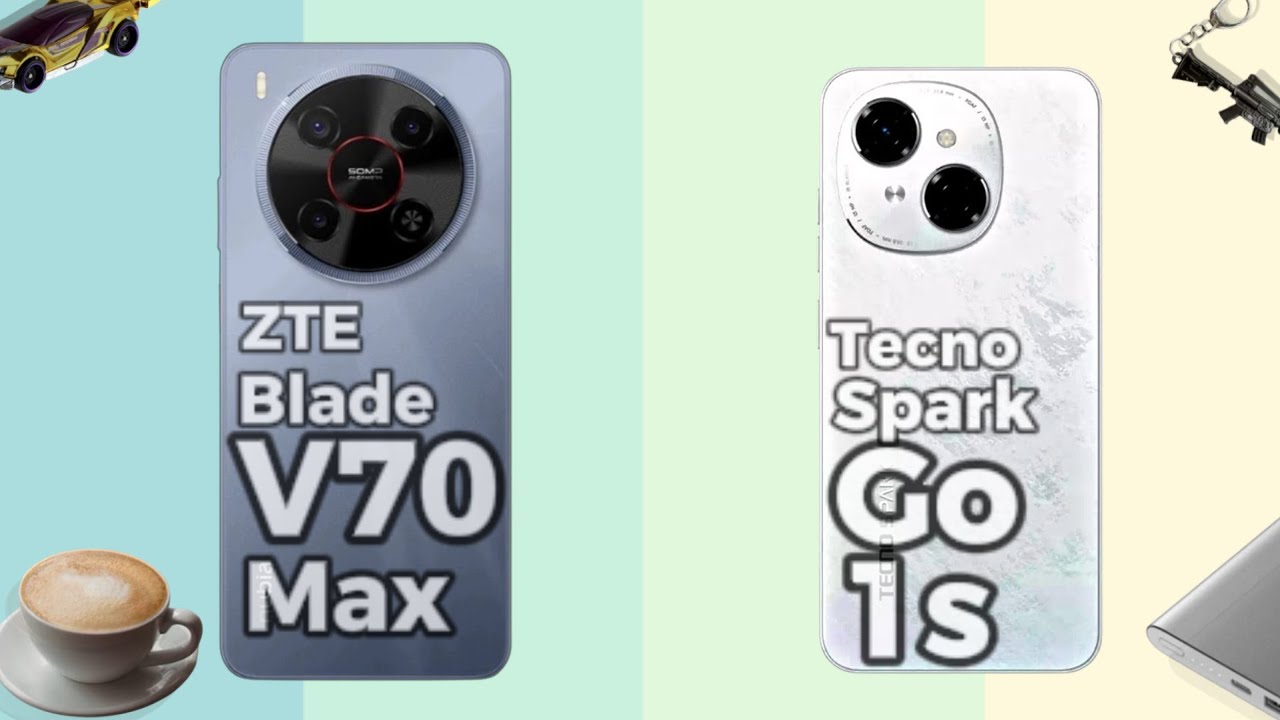 Сравнение ZTE Blade V70 Max и Tecno Spark Go 1s