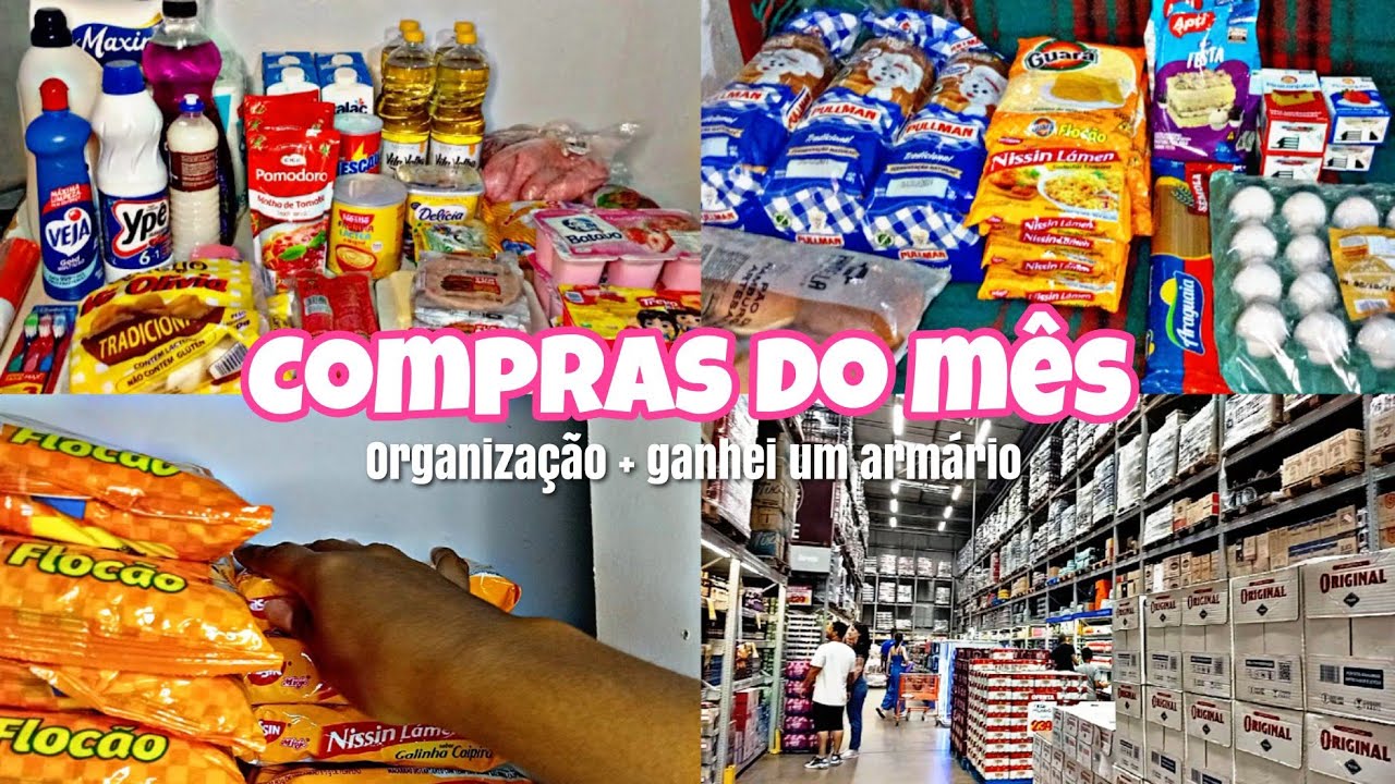 ORGANIZANDO AS COMPRAS DO MÊS | morando sozinha aos 19 🛒💖