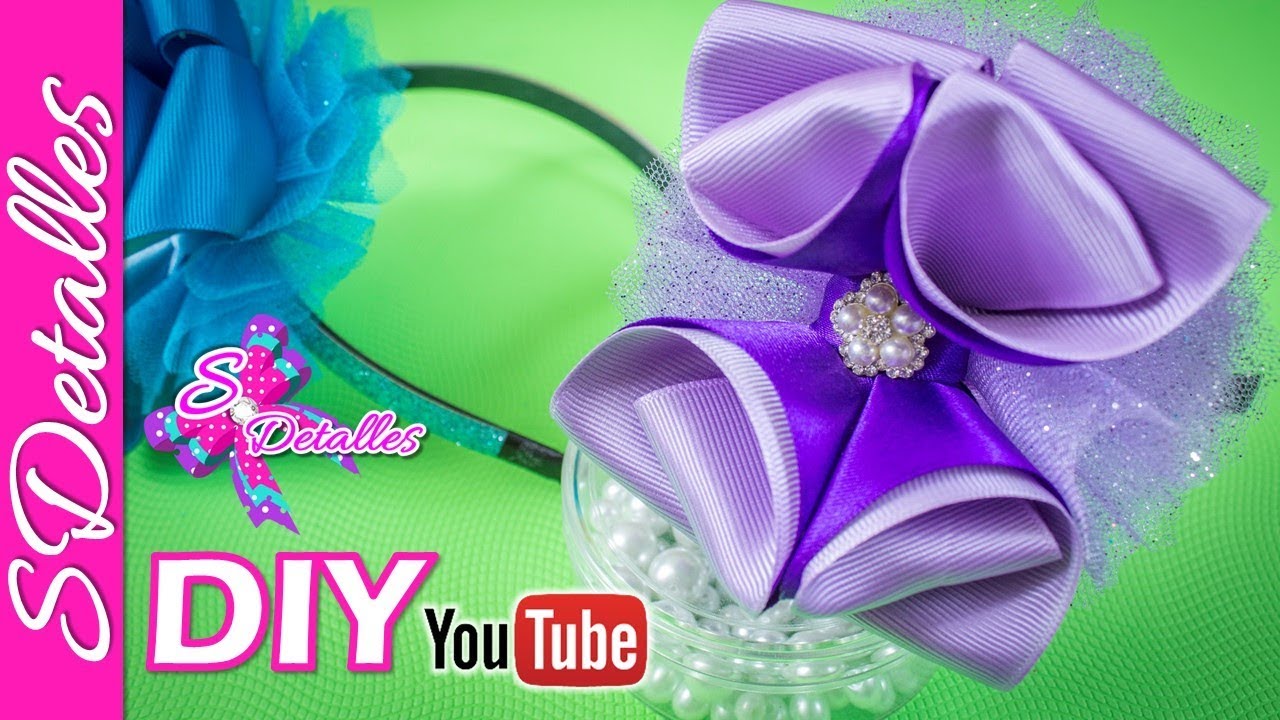 😍 Diadema con Moño... ¡GRANDE! 🎀 Video# 179 SDetalles