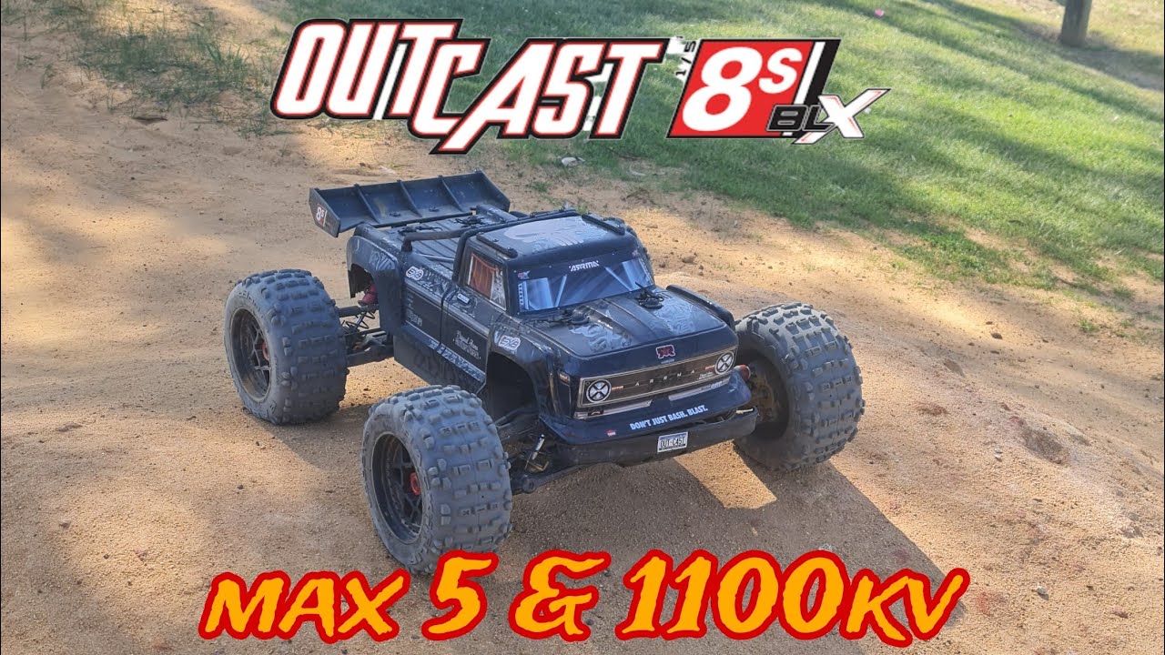 Arrma Outcast 8s EXB bash with Notorious 6s