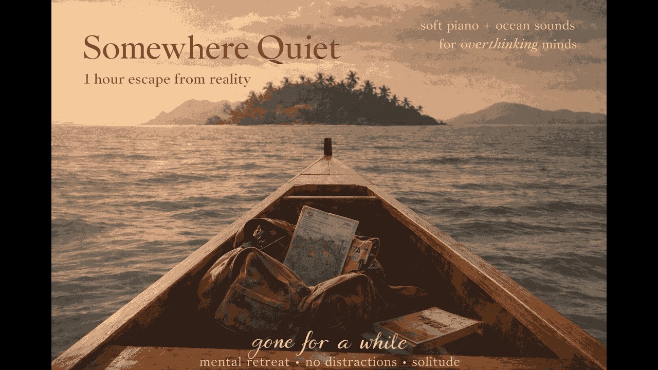 Floating Far From Everything -- Healing Piano & Sea Sounds