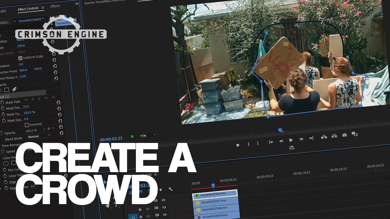HOW TO create a CROWD in Adobe PREMIERE