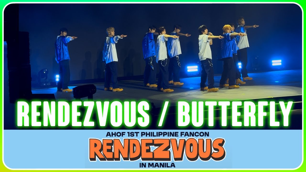 [4K] FANCAM - AHOF 'RENDEZVOUS' / 'BUTTERFLY' INTRO PERFORMANCE (LIVE AT AHOF FANCON MANILA)