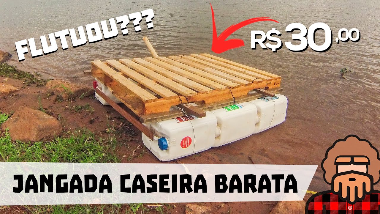 JANGADA CASEIRA BARATA POR APENAS 30 REAIS - FLUTUOU? | MADE IN NÔMADES