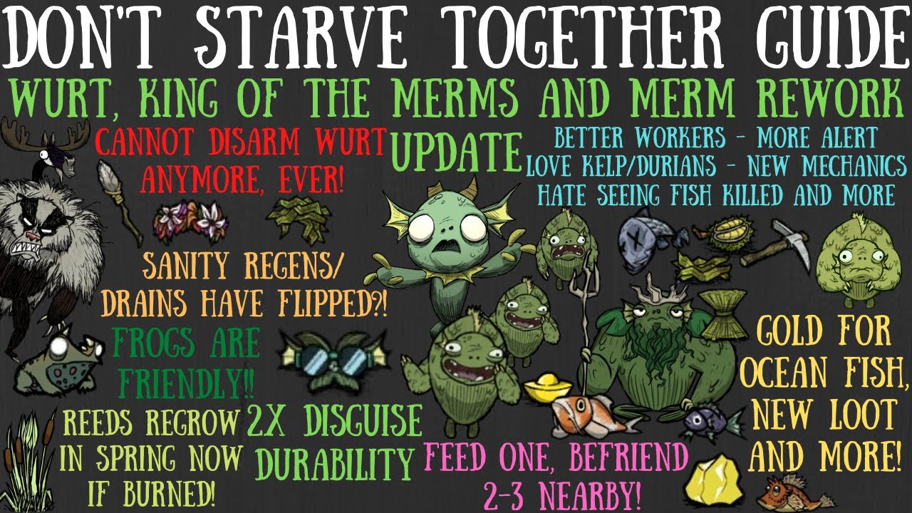 Wurt Rework Update! Merms/King of The Merms Tweaks - Don't Starve Together Guide
