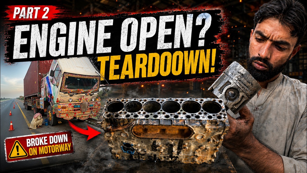 Opening up the Truck Engine Which got Overheat on Motorway  UD PKD 411 FE6 Engine  Part 2