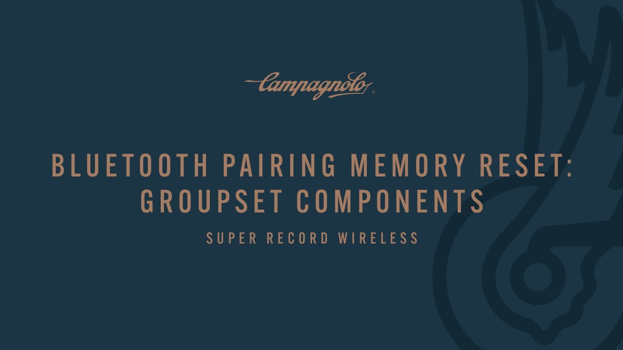 Bluetooth Pairing Memory Reset: Super Record Wireless Groupset Components