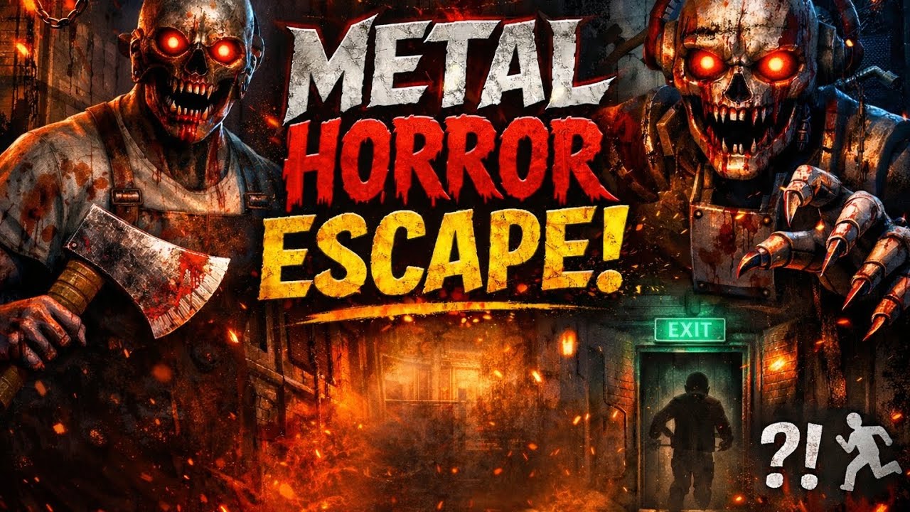 Finally escaped from Psycho man in metal horror escape @Hellogamerz2016 