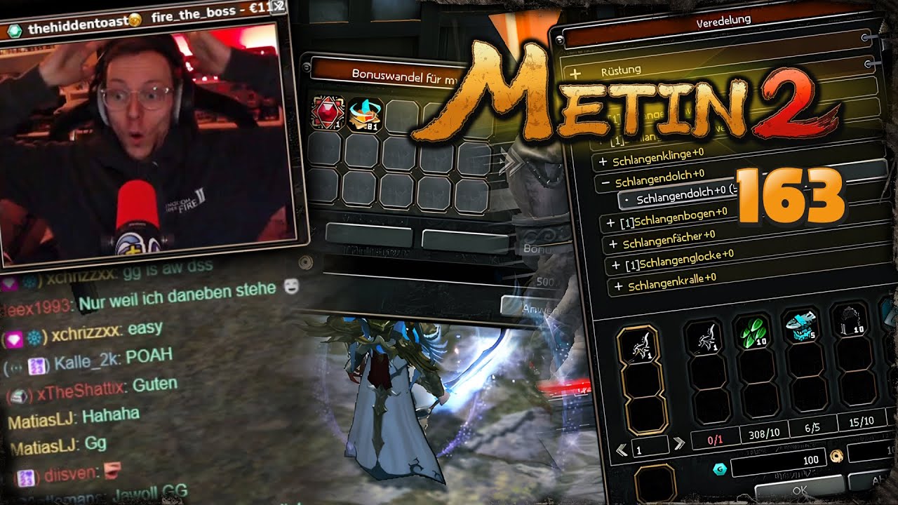 Metin2 DE [163] - EXZE RUBIN drehen & 50x Schlangenwaffen herstellen!