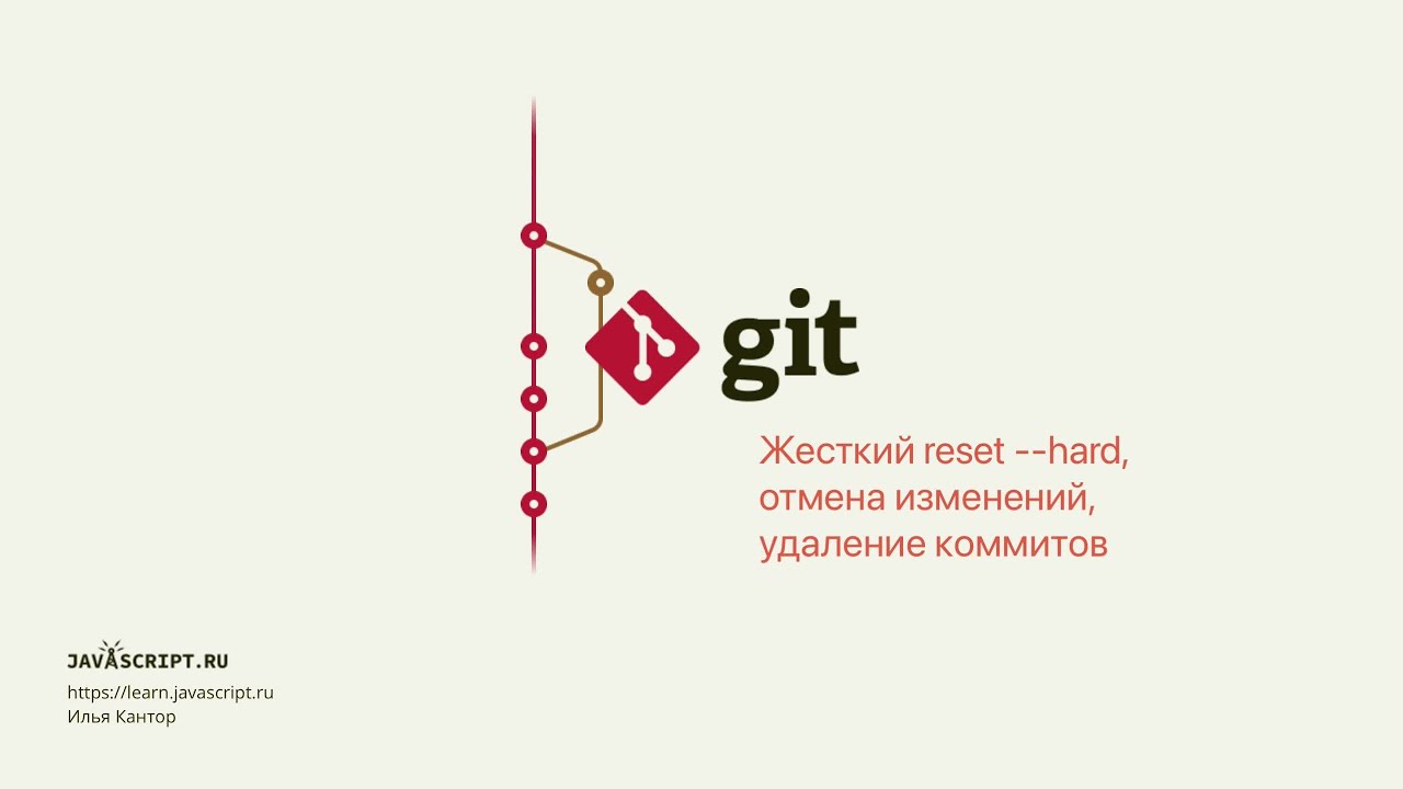 5.1 Git &ndash; Reset &ndash; Жесткий reset --hard: отмена изменений, удаление коммитов