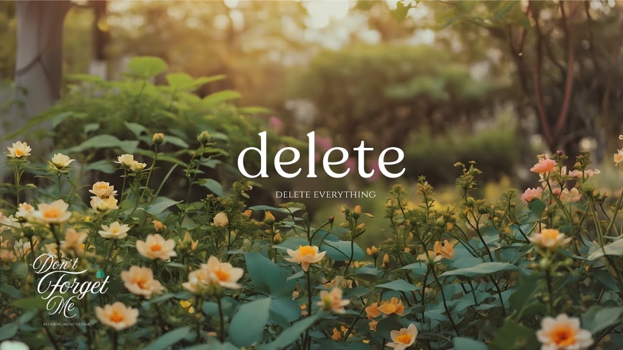 Delete Everything 🍃🌼 Calm & Relaxing Guitar Music for Sleep, Study & Emotional Rest