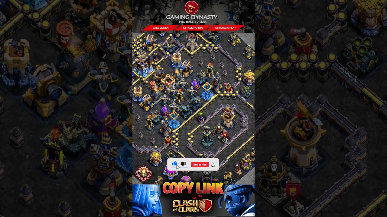 TESTED 100% ANTI-3 TH18 BEST FOR WAR BASE / RANK BATTLE / CWL BASE #shorts #clashofclans #coc